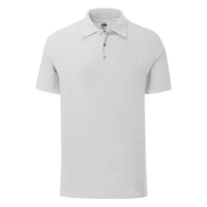 Image of Fruit Of The Loom Mens Tailored Poly/Cotton Piqu Polo Shirt (XXL) (Heather Grey)