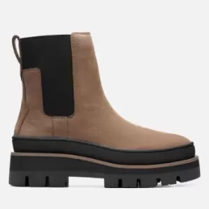 Image of Clarks Orianna2 Top Chelsea Leather Boots - UK 3