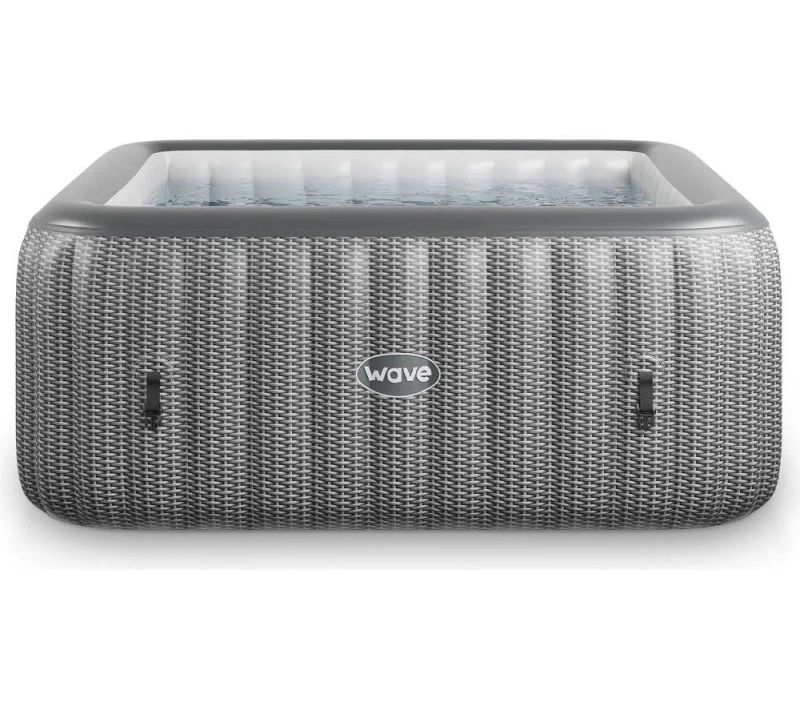 Image of WAVE Pacific Inflatable Hot Tub - Grey Rattan 5060959547761