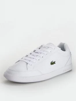 Image of Lacoste Graduate Cap 0120 1 Sfa Trainer, White/White, Size 4, Women