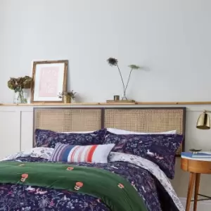 Image of Joules Kooky Woodlands Single Duvet Cover Set, Navy