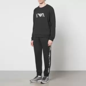 Image of Emporio Armani Cotton-Blend Jersey Lounge Joggers - M