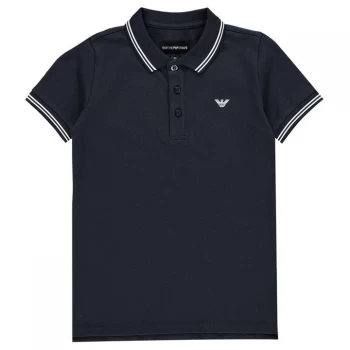 Image of Emporio Armani Jersey Polo Shirt Blue Size 12 Years Boys
