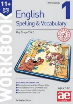 Image of 11+ Spelling and Vocabulary Workbook 1 by Stephen C Curran Paperback