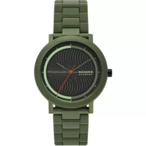 Image of Skagen Aaren Three-Hand Green Recycled Plastic Watch