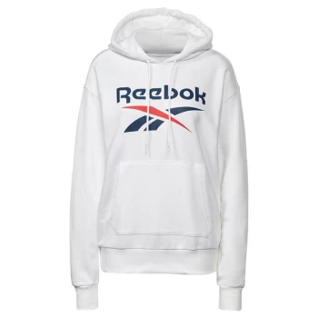 Image of Reebok Identity Logo French Terry Hoodie Womens - White