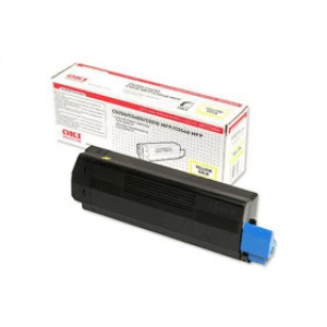Image of OKI 42127454 Yellow Laser Toner Ink Cartridge Original