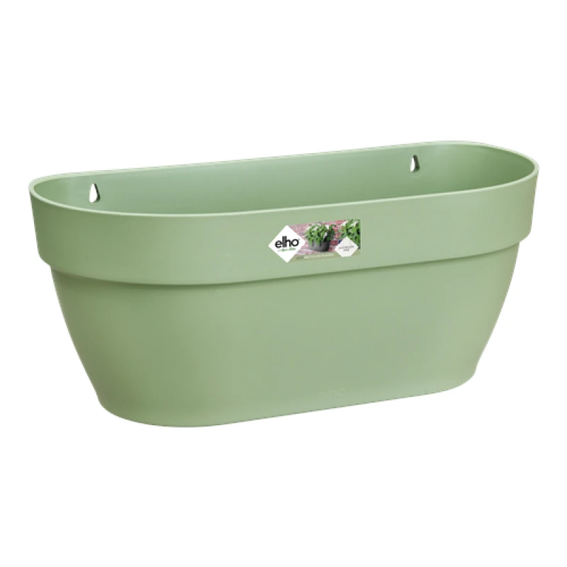 Image of Elho Vibia Campana Wall Basket 35cm - Pistachio Green