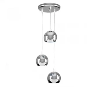 Image of Retro 3-Way Eyeball Ceiling Light in Chrome