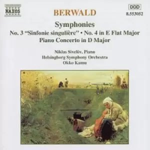 Image of Symphonies Nos3&4 - BERWALD by Franz Adolf Berwald CD Album