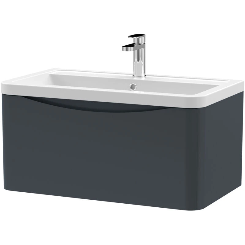 Image of Nuie 800 W/h 1-Drawer Unit & Ceramic Basin