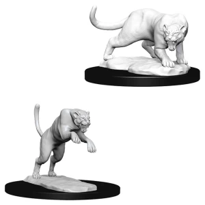 Image of Dungeons & Dragons Nolzur's Marvelous Unpainted Miniatures (W6) Panther & Leopard