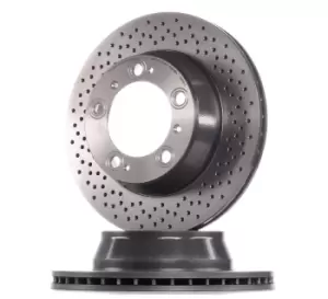 Image of BREMBO Brake disc PORSCHE 09.6665.11 99635240103,99635240104,99635240105 Brake rotor,Brake discs,Brake rotors