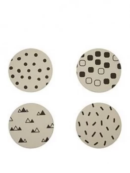 Image of Premier Housewares Mimo Eclectic Allsorts Coasters Set Of 4