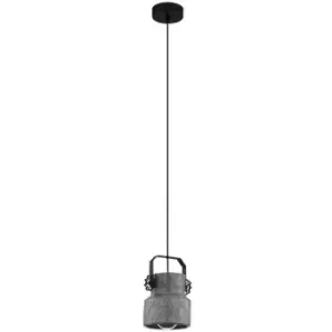 Image of Hilcott Slim Pendant Ceiling Light Black - Eglo