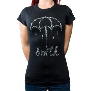 Image of Bring Me The Horizon - Umbrella Womens Medium T-Shirt - Black