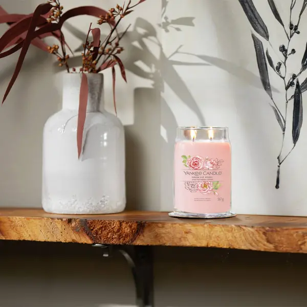Image of Yankee Candle Fresh Cut Roses Scented Candle 567g