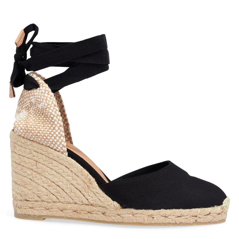 Image of Castaner Carina Wedge Sandals Black 100 female 4 (37)