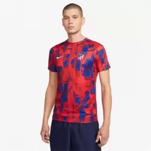 Image of Nike Atletico Madrid Pre Match Jersey Adults - Red