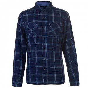 Image of SoulCal Flannel Shirt Mens - Navy/Grey/Turq