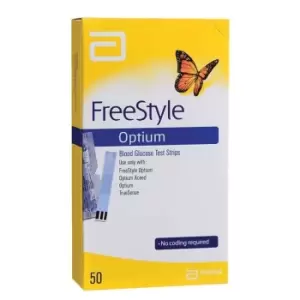 Image of Freestyle Optium Plus Glucose Test Strips