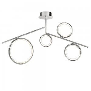 Image of Ceiling, 42W LED, 3000K, 3150lm, IP20, Chrome