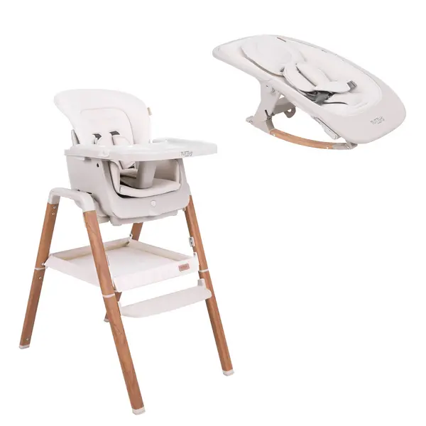 Image of Tutti Bambini Nova Evolutionary Rocker - Ecru/ Scandinavian Walnut
