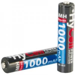 Image of HyCell HR03 AAA battery (rechargeable) NiMH 1000 mAh 1.2 V 4 pc(s)