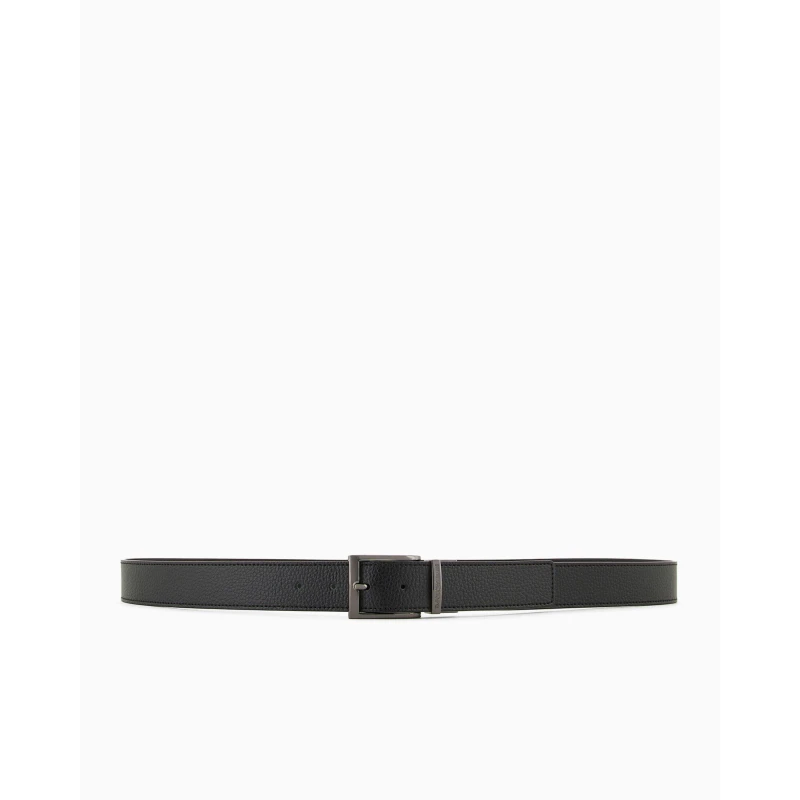 Image of Emporio Armani Mens Reversible Leather Belt Black 88001 male One Size