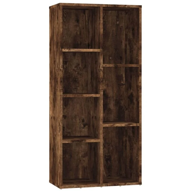 Image of Vidaxl Book Cabinet Smoked Oak 50X25X106 Cm, Brown 815444