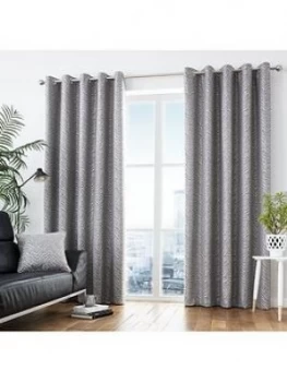 Image of Curtina Africa Lined Eyelet Curtains