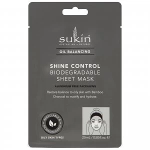Image of Sukin Oil Balancing Shine Control Sheet Mask Sachet 25ml