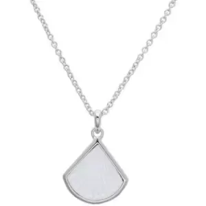 Image of Ladies Unique & Co Silver 925 Pendant with Rhodium Plating and Mother of Pearl incl. Chain