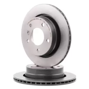 Image of PAIR PAINTED BREMBO BRAKE DISC 09.7727.11