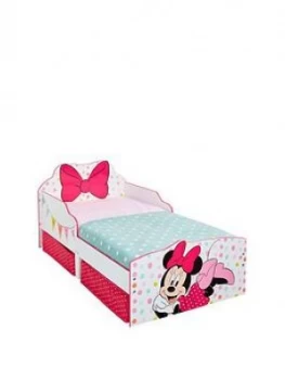 Image of Minnie Mouse Toddler Bed With Underbed Storage Drawers