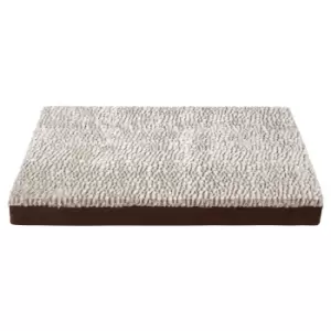 Image of Bunty Ultra Soft Fur Washable Dog Pet Mattress - Brown - Medium