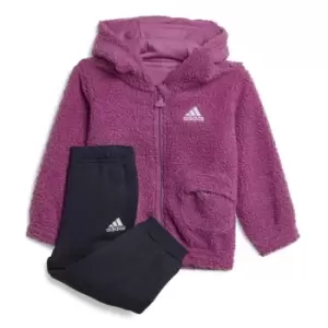 Image of adidas Flc Hood Jog Bb31 - Purple