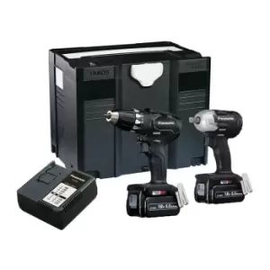 Image of Panasonic EYC232LJ2G31 EYC232LJ Twin Pack 18V 2 x 5.0Ah Li-ion PANC232LJ