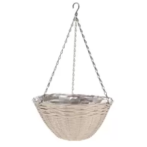 Image of Smart Garden 14" Seashell Faux Rattan Basket