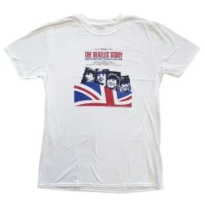 Image of The Beatles - The Beatles Story Unisex Large T-Shirt - White