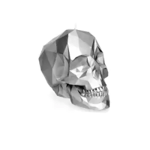 Image of Chrome Large Skull Candle