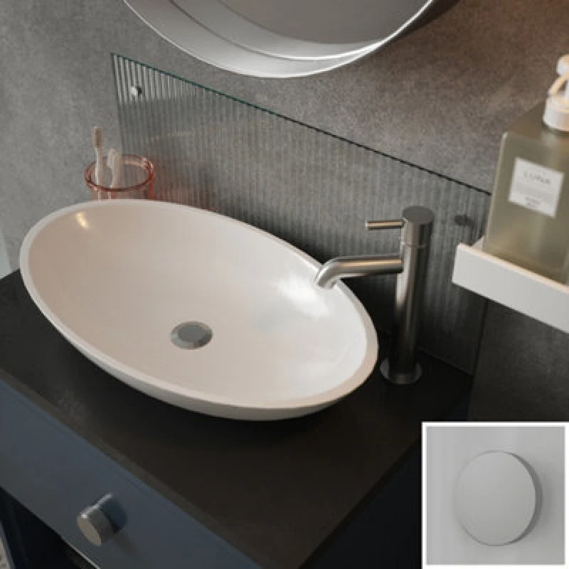 Image of Clear Fluted Glass Bathroom Splashback With Chrome Caps 250Mm X 600Mm X 4Mm SB53840
