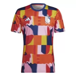 Image of adidas Belgium Pre Match Jersey Adults - Multi