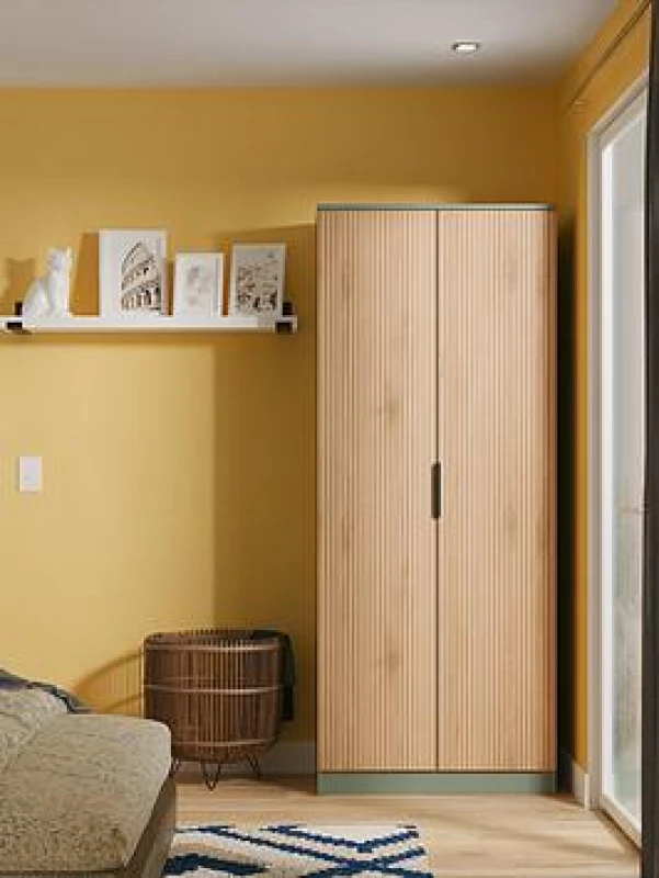 Image of Welcome Furniture Ready Assembled Java Double Wardrobe, Green JAV060SERG