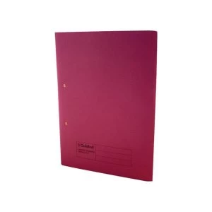 Image of Guildhall Foolscap 315gm2 Manilla Pocket Spiral File Folder Red Pack of 25