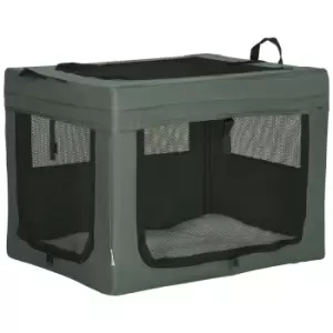 Image of PawHut 69cm Foldable Pet Carrier w/ Cushion for Miniature Small Dogs - Grey