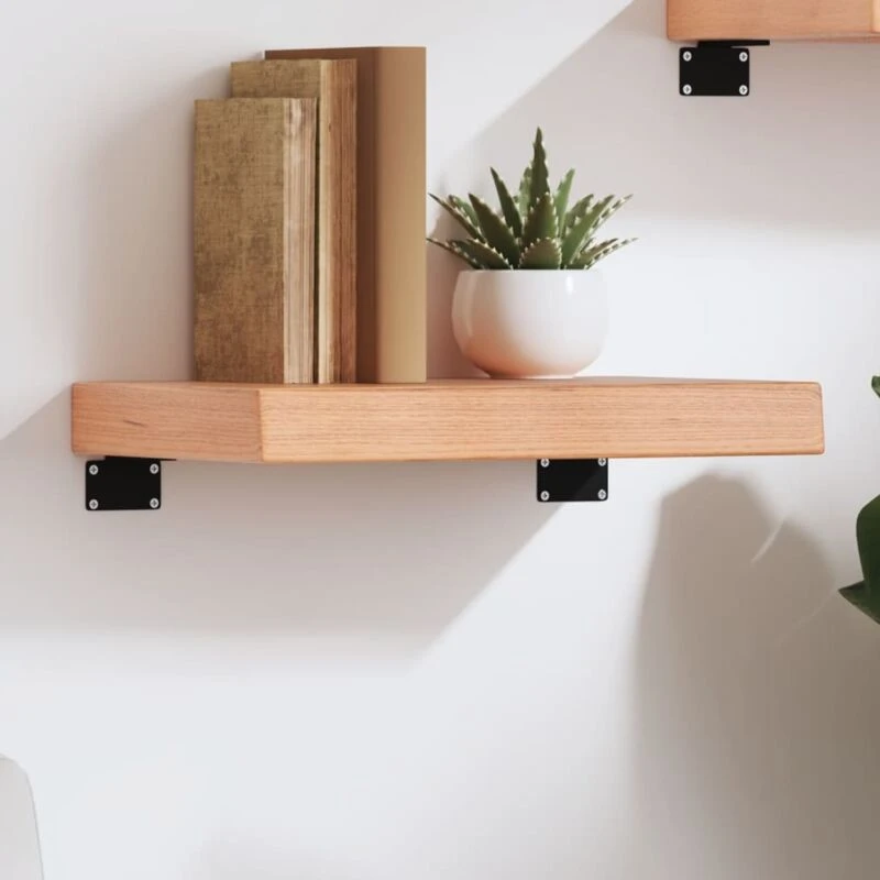 Image of VIDAXL Vidaxl - Wall Shelf Light Brown 40x30x(2-6) cm Treated Solid Wood Oak 8720845813499