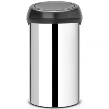 Image of Brabantia 60L Touch Bin - Brilliant Steel Lid