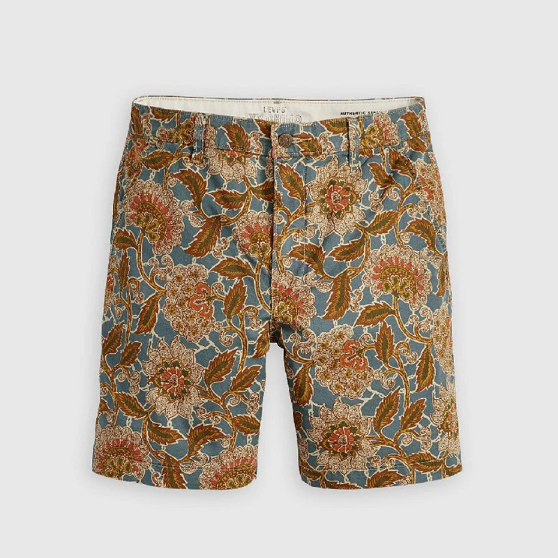 Image of Levis Mens Chino Shorts Floral Wht Pepr male W29