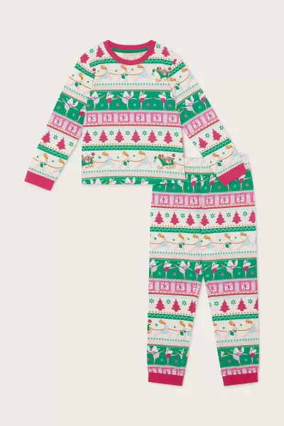 Image of Christmas Jersey Pyjama Set